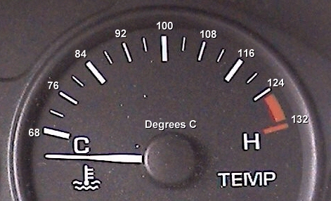 Engine Temperature Gauge Including Degrees C